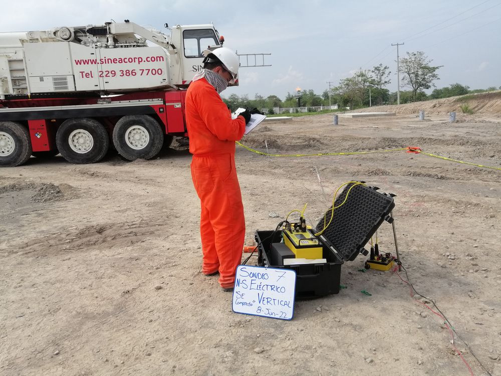 Sondeo eléctrico para corrosividad en planta industrial